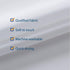 N&Y HOME RV Shower Curtain or Liner Fabric 60 x 64 inches, White Bathroom Curtains with Grommets
