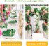 OurWarm 24pcs Large Artificial Tropical Palm Leaves, Faux Safari Leaves Monstera Fake Leaves for Birthday Party Safari
