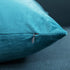 DEZENE Throw Pillow Cases 16x16 Turquoise: 2 Pack Soft Velvet Square Decorative Covers for Home Decor