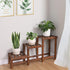 3 3 Tiers Plant Stand Indoor,Wood Plant Stands for Indoor Plants Multiple,Corner Steps Ladder Plant Shelf High Low