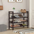 Closet, 4-Tier) Haddockway Bamboo Shoe Rack for Free Standing Shoe Organizer with Smooth Round Rods & Convenient