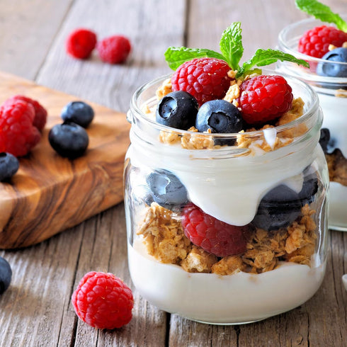 16oz 8 SHOWIN Overnight Oats Containers with Lids, Glass Jars with Lids pcs, Apricot, Wide Mouth Mason jars for Salad