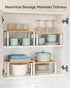 Set 4 Counter UKCS010N01 SONGMICS Cabinet Organizer Shelf, of Kitchen Shelves, Kitchen Storage, Spice Rack, Stackable