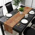PIEPLE 108 inche Leopard Print Table Runner-Cotton linen-Long Cheetah Print Dresser Scarves,Animal Tablerunner