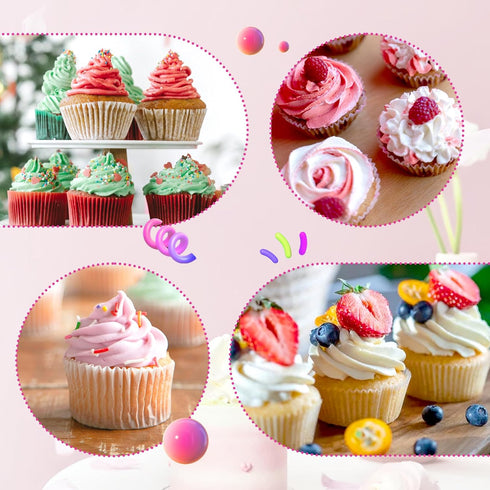SNAIL GARDEN 38Pcs Silicone Pastry Bags Set, 9Pcs 3 Sizes Reusable Icing Piping Bags, 11 Plastic Couplers, 5 Decorating