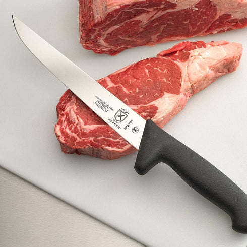 Mercer Culinary BPX Butcher Knife, 8.25 Inch Sticking Flank