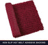 Walensee Bathroom Rug Non Slip Bath Mat Red (32x20 Inch) Water Absorbent Super Soft Shaggy Chenille Machine Washable