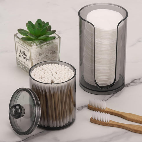 3oz-5oz 10oz LoveBB Bathroom Cup Dispenser with Qtip Holder, Small Disposable Paper Cup Holder Bathroom Accessories