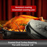 JY COOKMENT 18” Granite Roaster Pan with Domed Lid, Oval Turkey Roaster Pot for Turkey, Chicken, Lamb, Dishwasher Safe