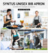 4 Pack 2 Syntus Adjustable Bib Apron with Pockets Cooking Kitchen Aprons for Women Men Chef
