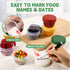 12pcs 4 oz 1/2 Yomarket Small Plastic Containers with Lids, Reusable Cup Small Food Storage Containers, Leakproof