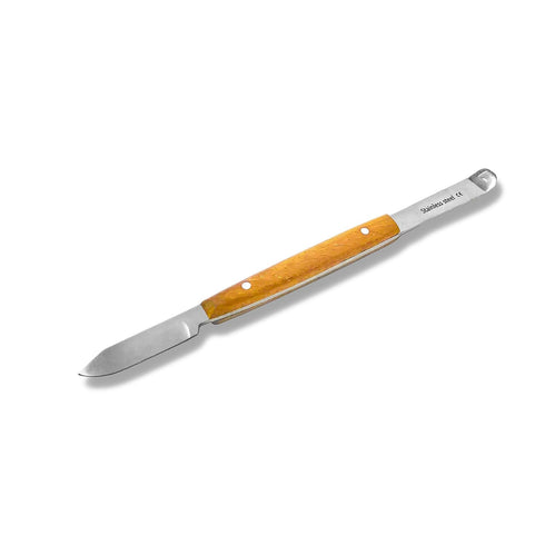 Stainless Steel Double Ended Fahenstock Knife and Curved Spatula (5.5")