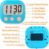 2 Pack Kitchen Timers, Loud Ring Digital Timers for Cooking, Magnetic Blue
