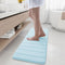 Buganda Memory Foam Bath Mat Rug 47" x 17" Ultra Soft Non-Slip Water Absorbent Machine Washable for Bathroom