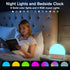 Dimmable 30 KEPLUG Wake Up Light Sunrise Alarm Clock,Digital Alarm Clocks Bedside Night Light,White Noise Sound Machine