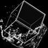 Kamehame Acrylic Boxes for Display, 3 Pack Clear Plastic Square Cube, 3.3x3.3x3.3Inch Small Storage Boxes with Lid