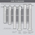 Charcoal Gray Sheer Curtains 45 Inches Long for Kitchen, Pair Set 2 Panels, Light Filtering Dark Grey