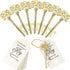 WODEGIFT 20 PCS Vintage Skeleton Key Bottle Openers - Wedding Favors with Tag Cards and Key Chains (Gold)