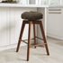 Set 2 2 (Brown,12" (30cm)) baibu of Stool Covers Round, Super Soft Round Bar Stool Cushion Covers Seat Cushion