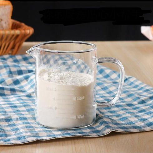 Borosilicate Glass Measuring Cup with Spout - 350ml Clear