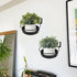 ARTORA 2 Pack Wall Mounted Plant Holder, Metal Flower Pot Wall Hanging Shelf Black Indoor Outdoor Decorative Floating