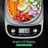 Digital Food Scale, 22 lbs/10kg Multifunction Kitchen Scale with Large Back-lit LCD Display