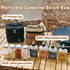 HIKEMAN Camping Portable Spice Set with 9 Spice Containers Pepper & Salt Spice Shakers, Separable Storage Bag for Outdoor Travel Camping BBQ Picnic by HIKEMAN