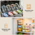 Torchero 4 Pack 16 oz Overnight Oats Containers with Lids and Spoons - Glass Mason Jars with Separate Compartments