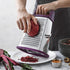 Spring Chef Purple XL Parmesan Cheese Grater - Manual 4-Sided Stainless Steel Box Grater for Kitchen