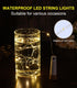 4 Pack 20 6.6 Wine Bottle Lights with Cork, USB Rechargeable Cork Lights for Wine Bottles,Christmas, Valentine's
