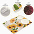 Qilmy Sunflowers Dish Drying Mat, Non-Slip Water Absorption Mat for Kitchen Countertop (16 x 18 Inch)