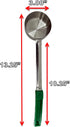 Stainless Steel Portion Control Serving Spoons Combo Packs (2oz, 3oz, 4oz Solid)
