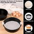 Set of 2 Round 10 Inch Cake Pans with 70 Pieces Parchment Paper, Non-stick, Dishwasher Safe