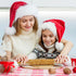 Wooden Engraved Rolling Pin - Christmas Snowflake Designs for Baking Cookies and Decor