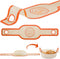 Angadona Orange Silicone Bread Sling Oval, Non-Stick Reusable Baking Mat for Dutch Oven with Long Handles