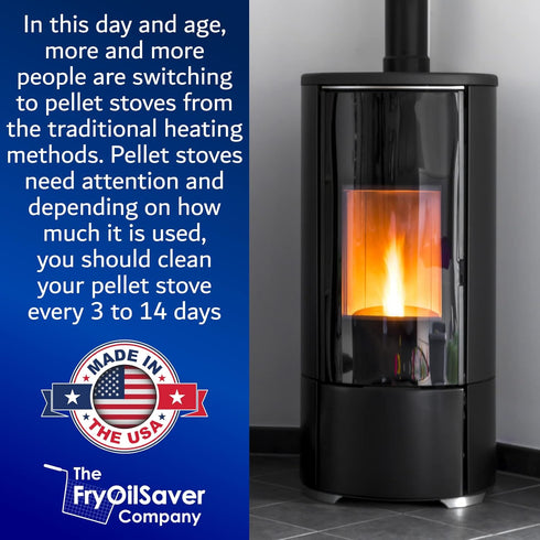 3 inch 10 B67C Pellet Stove & Dryer Vent Cleaner Kit Head and ft Long Steel Flexible Brush for Fireplace Chimney, Ash