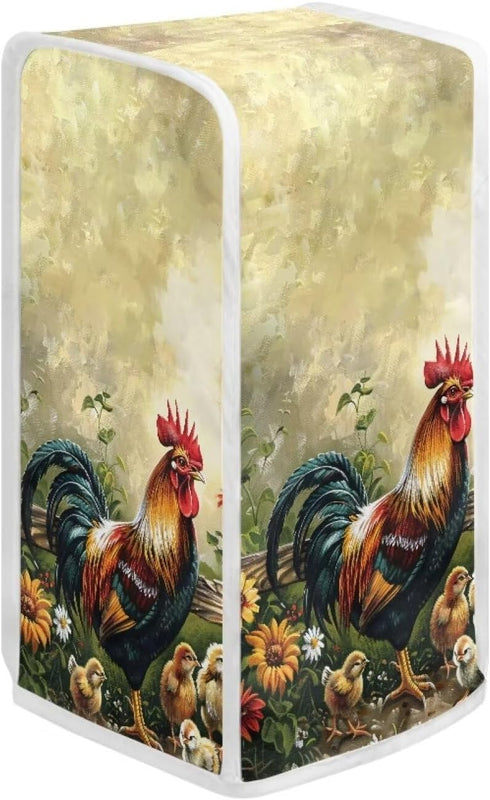Rooster Can Opener Cover Can Protector Reuseable Kitchen Appliance Dust Cover Keep Your Kitchen Clean for Home Kitchen Decoration Farmhouse Style Decor by Fuojuvelie