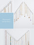 Mymazn 2 Pack Clear Acrylic Necklace Hangers Wall Mounted Jewelry Organizer with 12 Hooks for Girls Women