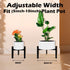 Sztbxuer 3Legs 5"-10" 1 Mini Adjustable Metal Plant Stand for Plant Pot Indoor & Outdoor (Black, Pcs)