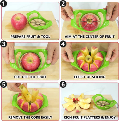 FENGWANGLI 3.86 Inch 8 Apple Peeler Corer Slicer, Orbital Pear Peeler, Manual Apple Cutter Tool In Slices for Potato