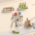16.5 Inch Set 3 Floating Wall Nursery Book Shelves for Bedrooms Kids White Wooden Baby Book Shelf for Kids Rooms