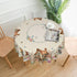 Countryside 60 Inch Floral Tablecloth Spring Round Table Cover Washable Table Cloth for Home Kitchen Party Picnic