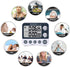 FCXJTU Digital Dual Kitchen Timer: Large Display, Adjustable Volume Alarm, Stopwatch, Magnetic Back (White)