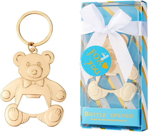 24/packs Baby bottle Opener Baby Shower Party Gift Bottle Opener Cute Bear Shape Bottle Opener Guest Wedding Party Gift