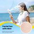 HandFan Portable Misting Fan, Handheld Spray Water Mister, USB Rechargeable Mini Cooling Hand Fans for Summer