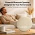 HOUSBAY Alarm Clock Sound Machine with Bluetooth Speaker - Room-Filling Sound, White Noise for Sleeping & Adult, Gentle