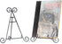 HUJI Sturdy Iron Display Stand Holder, 12" for Home Kitchen Decoration, Platters, Pictures, Frames, Books