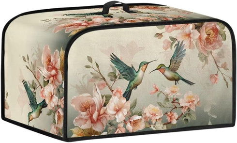 Floral Hummingbird Slow Cooker Cover, Water-Resistant and Machine Washable Rice Cooker Cover