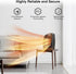 Small Portable Space Heater for Indoor Use, Lutntc 1500W/750W Safe and Quiet Ceramic Electric Heater Fan