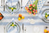 36 Inches 100% 14 36 Inch Summer, Solino Home Linen Table Runner - Cabana Stripe Pure Linen Sky Blue and White Table